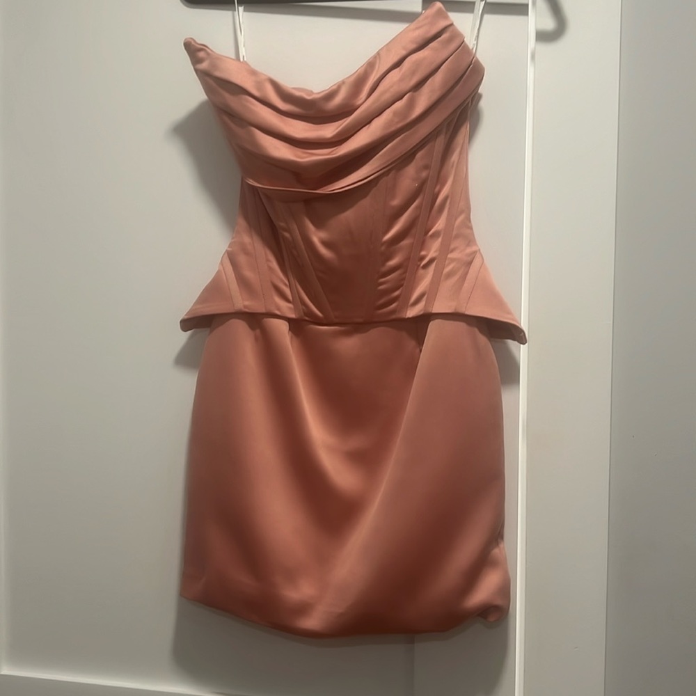 Pink mini corset dress